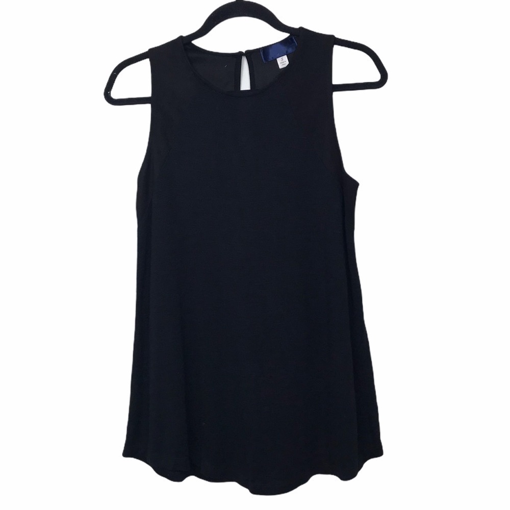 Blue Rain Black Sleeveless Blouse